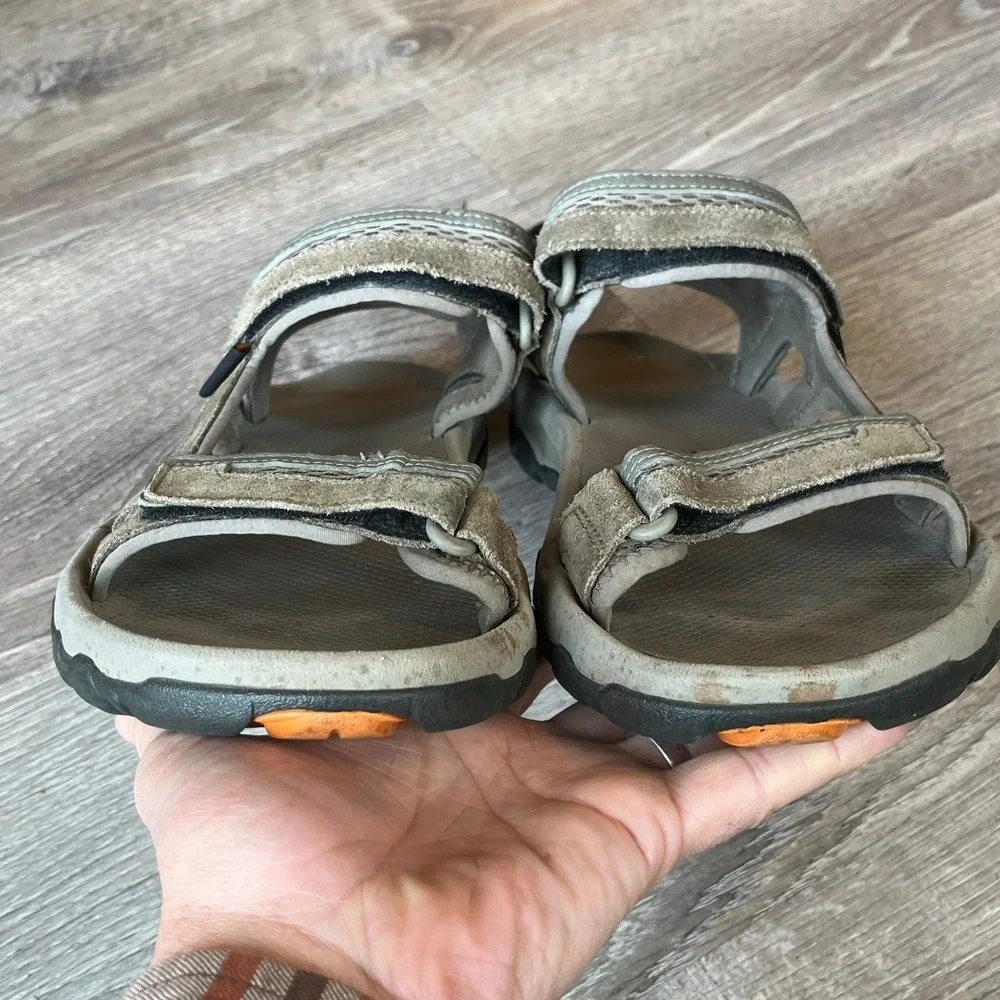 Teva Hudson Hiking Sandals Brown Leather Mens 12 UK 11‎ EU 45.5